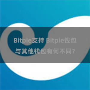 Bitpie支持 Bitpie钱包与其他钱包有何不同？