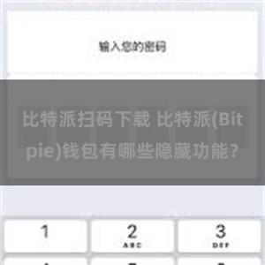 比特派扫码下载 比特派(Bitpie)钱包有哪些隐藏功能？