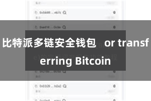 比特派多链安全钱包   or transferring Bitcoin